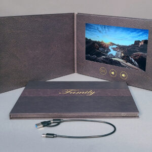 Leather 10 Inch Video Book for Dementia Video Book for Memory Loss